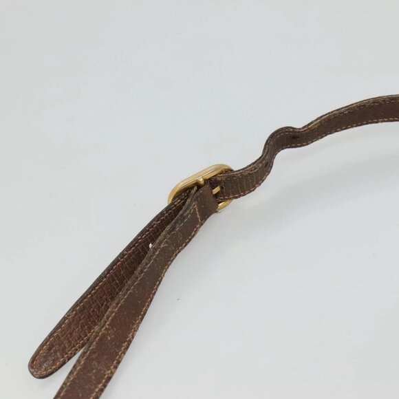 GUCCI GG Supreme Web Sherry Line Shoulder Bag PVC Beige Gold Auth KD211 - Picture 9 of 16